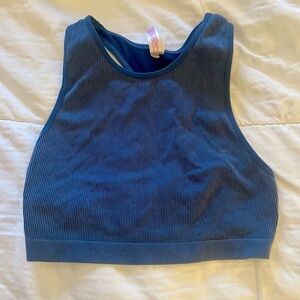 Xhilaration Blue Ribbed Bra